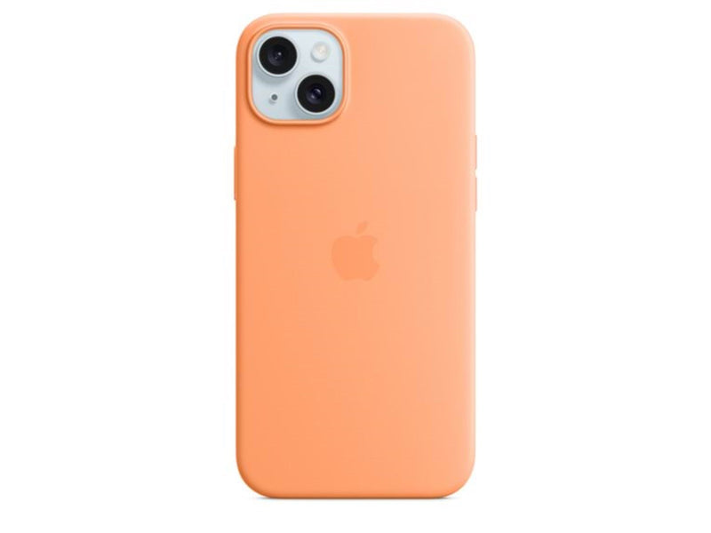 Apple iPhone 15 Plus Silicone Case with MagSafe - Orange Sorbet