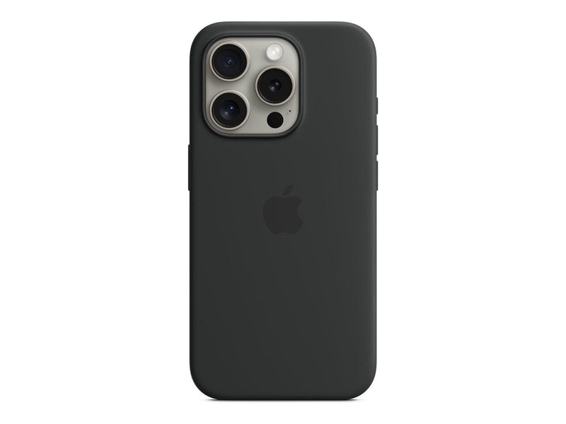 Apple iPhone 15 Pro Silicone Case with MagSafe - Black
