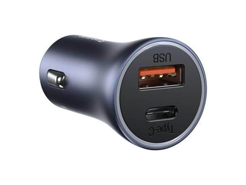 Baseus  Golden Contactor Pro car charger USB + USB-C QC4.0+ PD SCP 40W (gray)