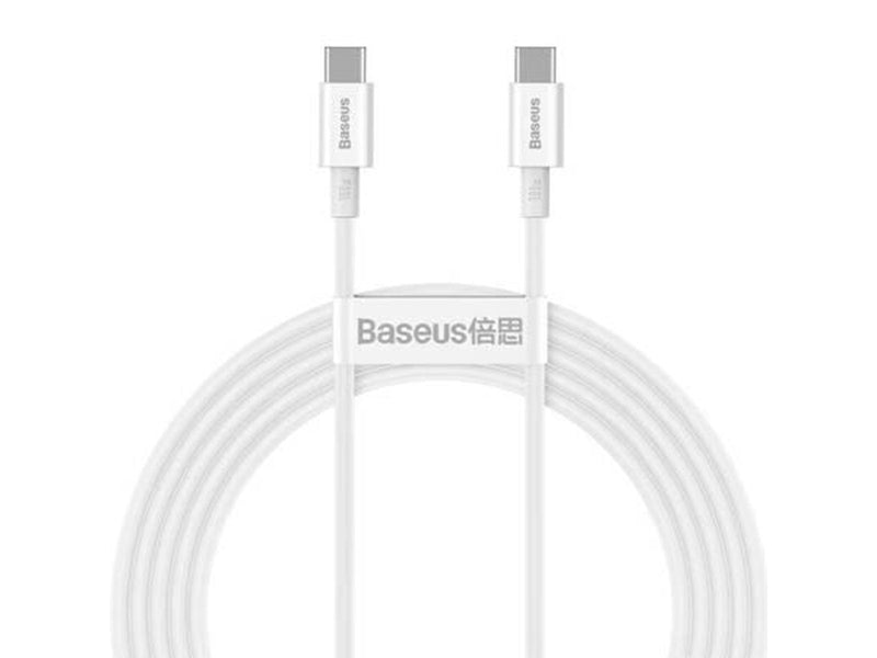 Baseus Superior Series Cable USB-C to USB-C 100W 2m (white)