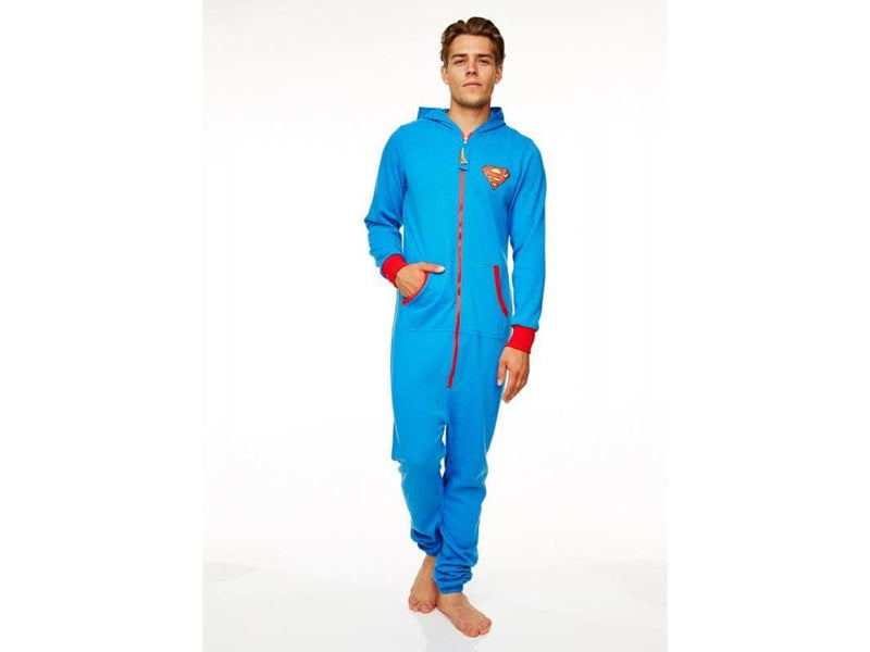 Groovy UK - Superman DC Comics - Jumpsuit - Blue Logo - Adult