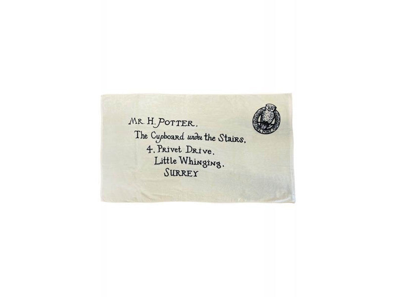 Groovy UK - Harry Potter - Towel - Letter of Acceptance (front with stamp)