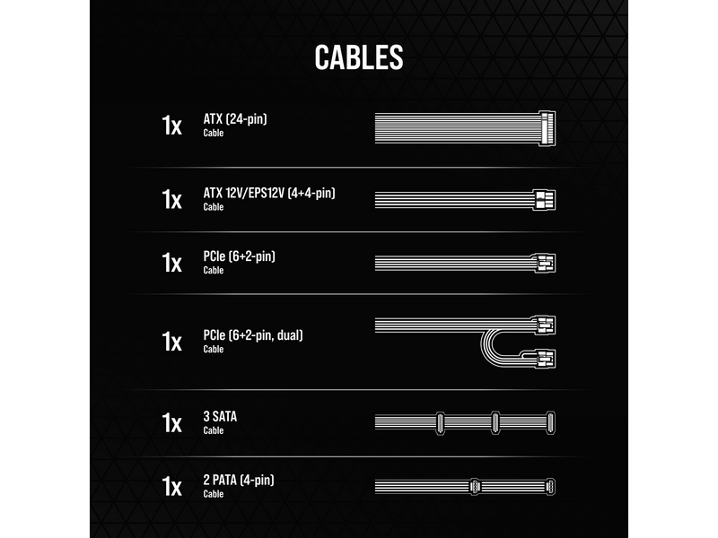 Corsair CX750 Netzteile - 750 Watt - 120 mm - ATX 2.4 - 80 Plus Bronze zertifiziert