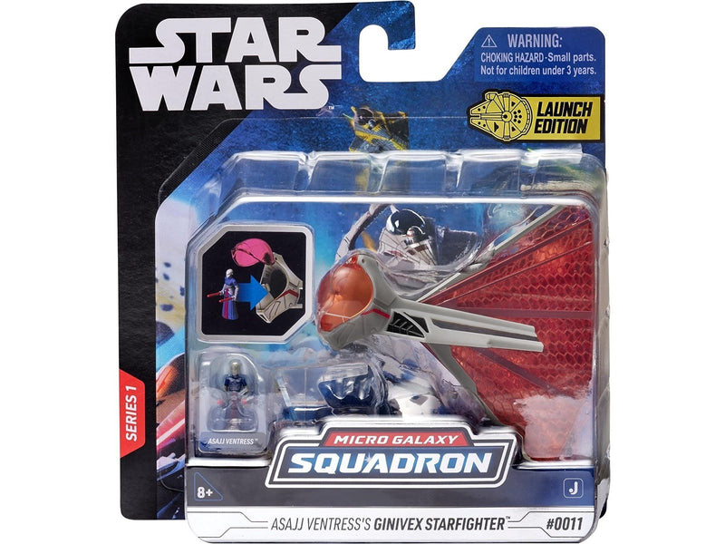 Jazwares Star Wars - Micro Galaxy Squadron - Ginivex Starfighter 7.5cm