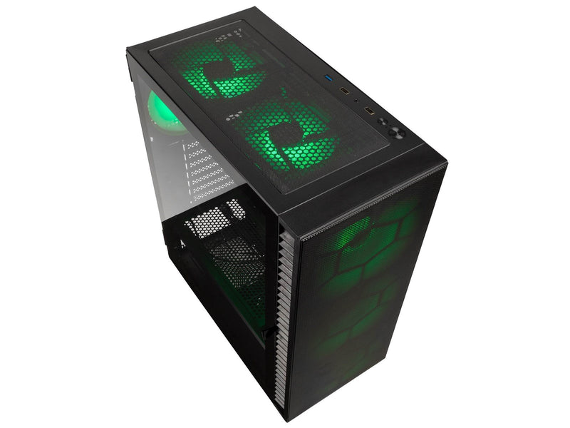 Kolink Observatory HF Mesh ARGB Midi Tower Case - Black - Gehäuse - Desktop - Schwarz