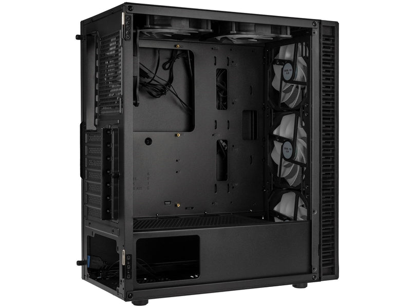 Kolink Observatory HF Mesh ARGB Midi Tower Case - Black - Gehäuse - Desktop - Schwarz