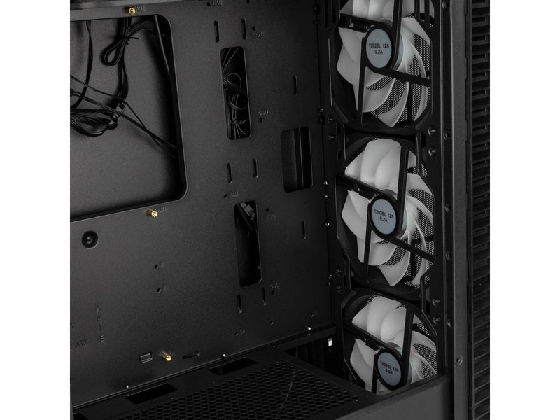 Kolink Observatory HF Mesh ARGB Midi Tower Case - Black - Gehäuse - Desktop - Schwarz