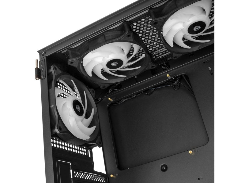 Kolink Observatory HF Mesh ARGB Midi Tower Case - Black - Gehäuse - Desktop - Schwarz