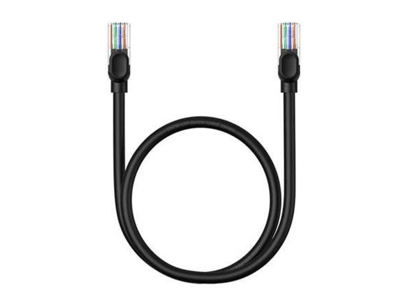 Baseus Ethernet CAT5 0.5m network cable (black) - Schwarz - 0.5 meter