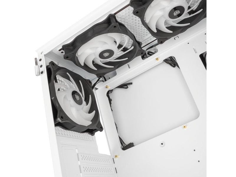 Kolink Observatory HF Glass ARGB Midi Tower Case - white - Gehäuse - Desktop - Weiß