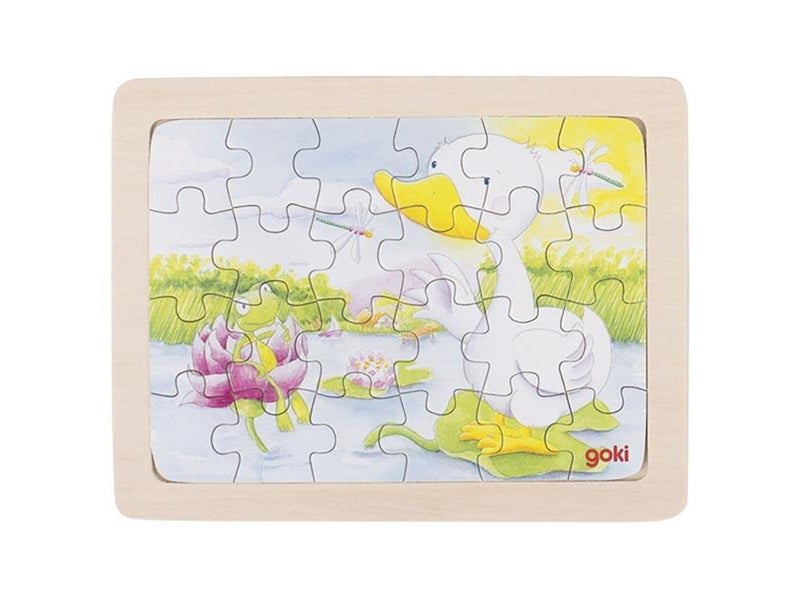 Goki Wooden Puzzles Animals set of 6 Holz