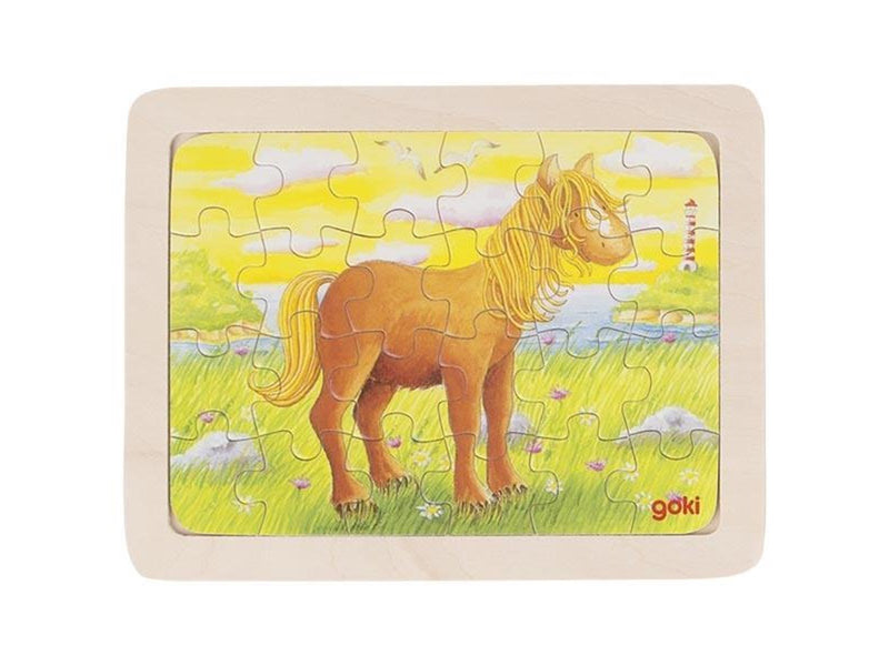 Goki Wooden Puzzles Animals set of 6 Holz