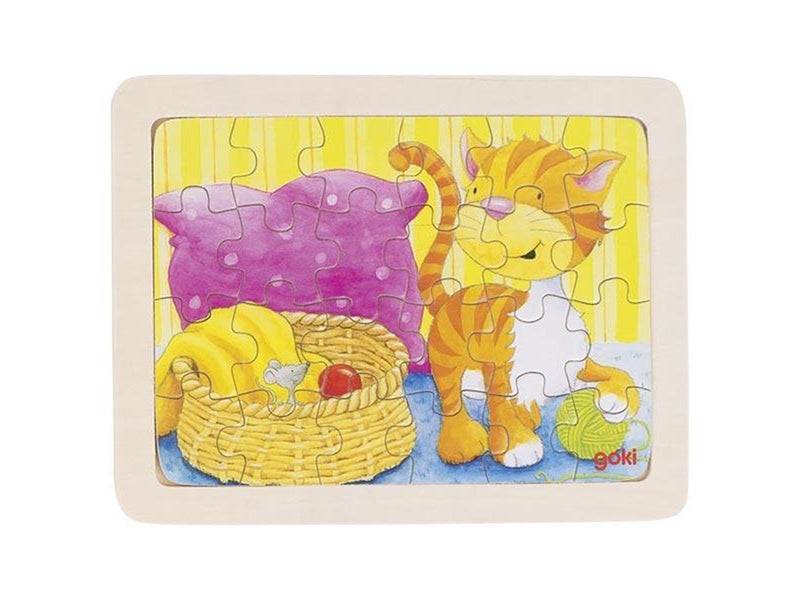 Goki Wooden Puzzles Animals set of 6 Holz