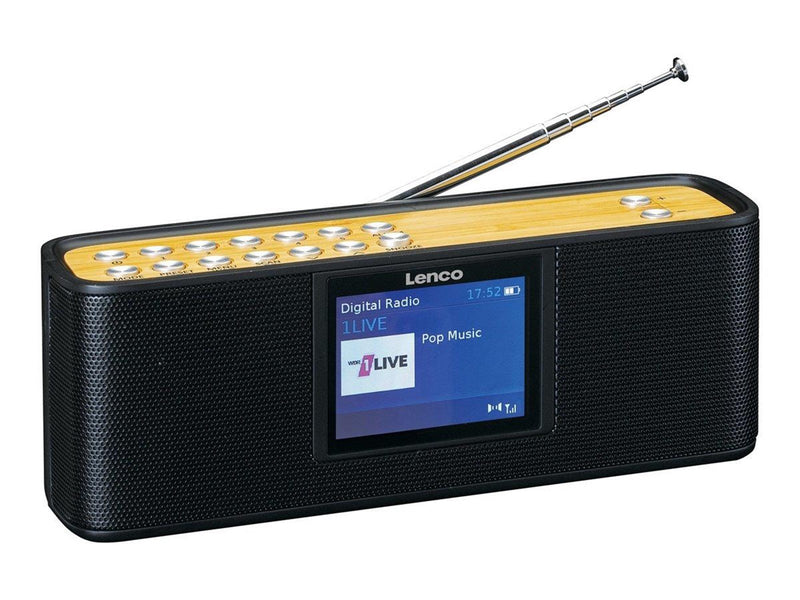 Lenco PDR-045BK - DAB+ radio with Bluetooth 5.0 - DAB+/FM - Stereo - schwarz