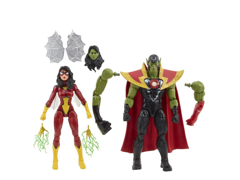 Hasbro Marvel Legends Series - Skrull Queen and Super-Skrull 15cm