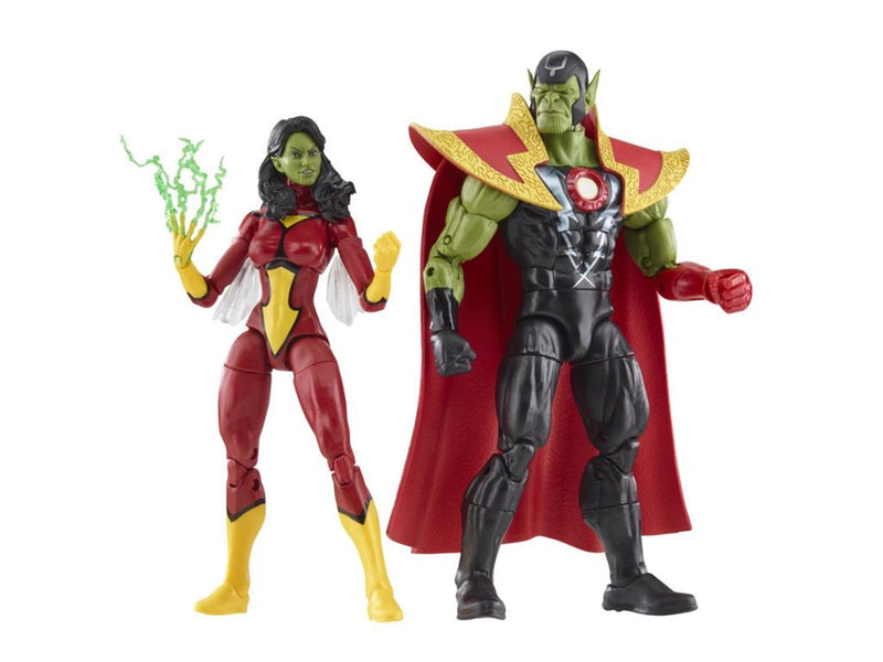 Hasbro Marvel Legends Series - Skrull Queen and Super-Skrull 15cm