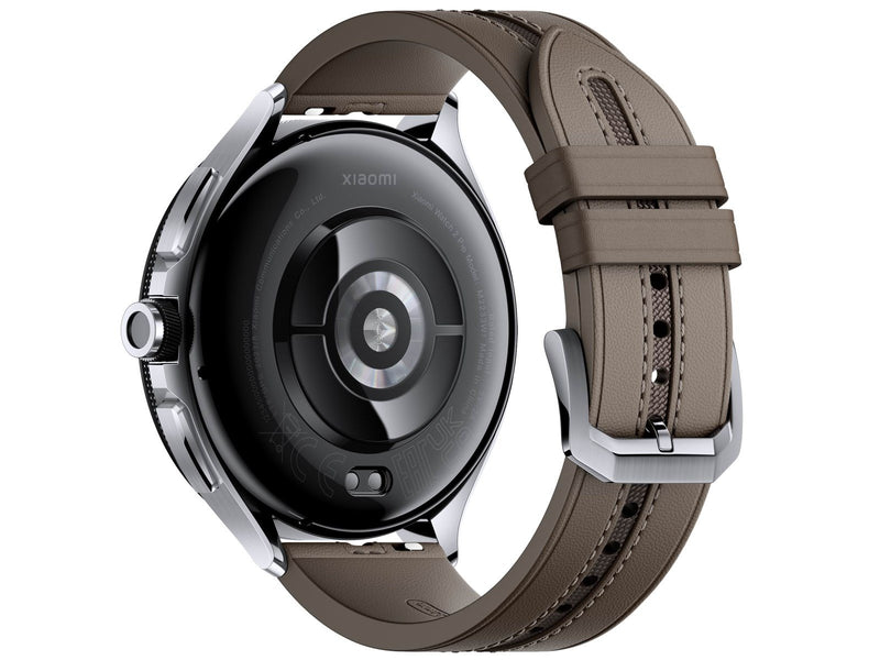 Xiaomi Watch 2 Pro - Silver Case with Brown Leather Strap