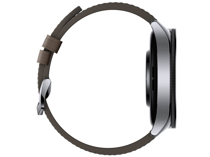 Xiaomi Watch 2 Pro - Silver Case with Brown Leather Strap