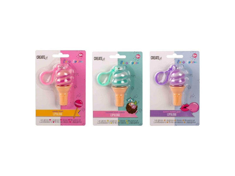 Canenco Create It! Candy Explosion Lip Gloss Ice Cream Key