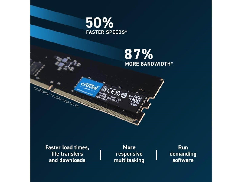 Crucial PRO DDR5-5600 - 96GB - CL46 - Dual Channel (2 pcs) - AMD EXPO - Schwarz