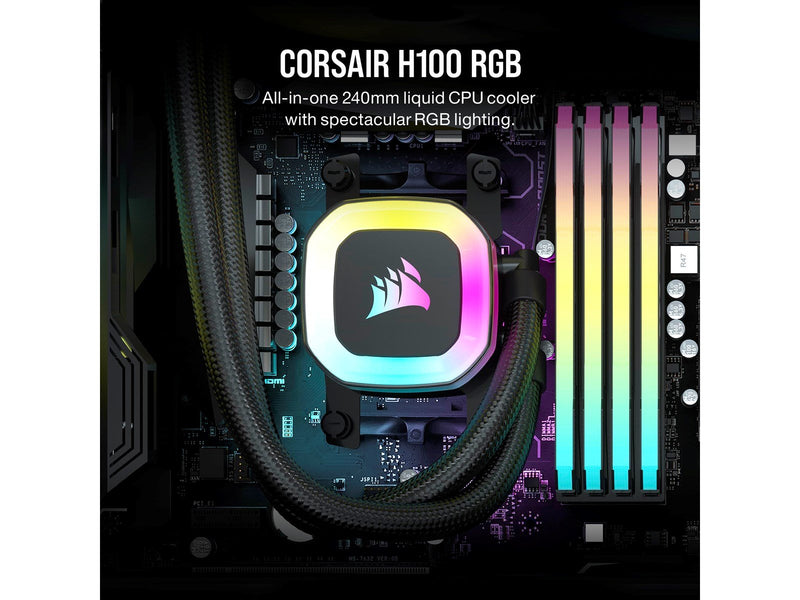 Corsair H100 RGB - CPU-Wasserkühlung - Max 26 dBA