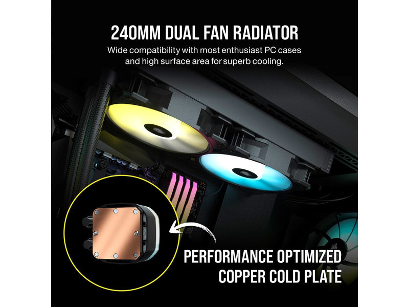 Corsair H100 RGB - CPU-Wasserkühlung - Max 26 dBA