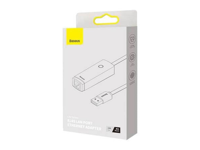 Baseus Lite Series USB to RJ45 network adapter 100Mbps (black)