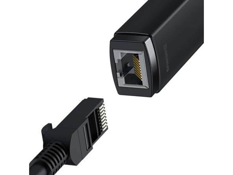 Baseus Network adapter Lite Series USB to RJ45 (black) - Schwarz
