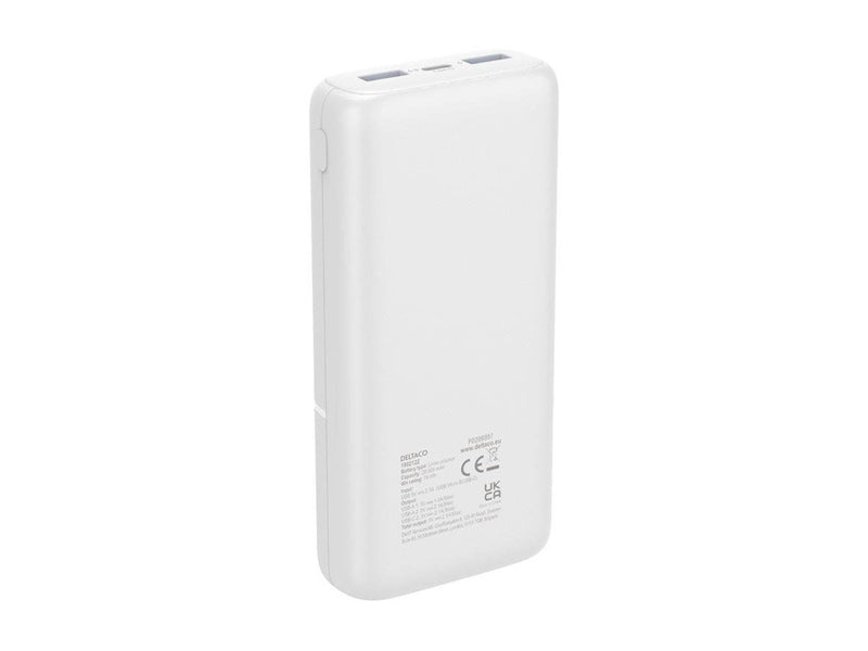 Deltaco PB-C1006 Powerbank (Akku) - Weiß - 20000 mAh