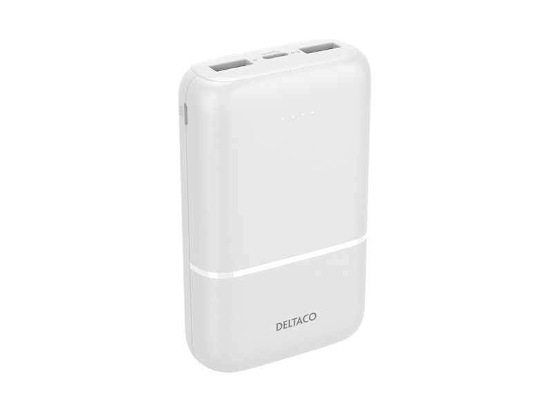 Deltaco PB-C1005 Powerbank (Akku) - Weiß - 10000 mAh