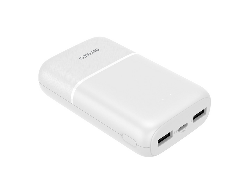Deltaco PB-C1005 Powerbank (Akku) - Weiß - 10000 mAh