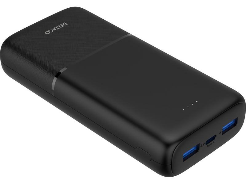Deltaco PB-C1008 Powerbank (Akku) - schwarz - 20000 mAh