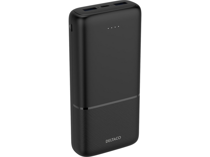 Deltaco PB-C1008 Powerbank (Akku) - schwarz - 20000 mAh