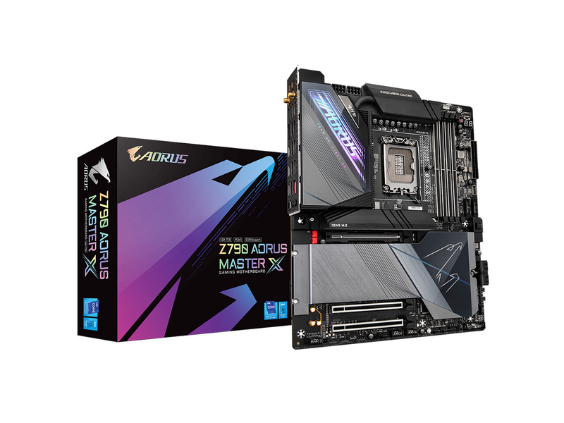 GIGABYTE Z790 AORUS MASTER X Mainboard - Intel Z790 - Intel LGA1700 socket - DDR5 RAM - Extended ATX