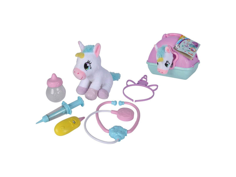 Simba Vet Case with Plush Unicorn 20cm