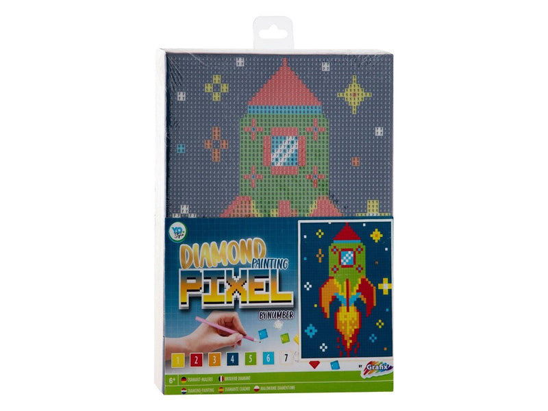 Grafix Pixel by Number Canvas - Unicorn