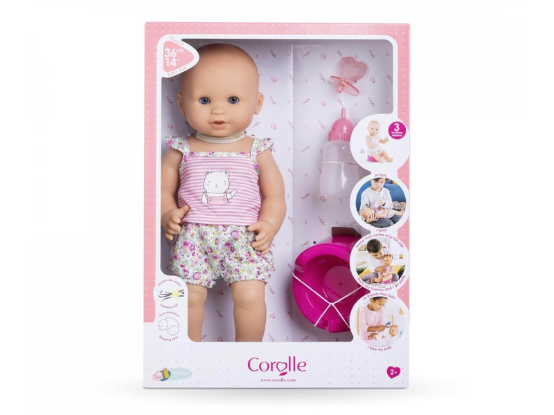Corolle Emma Drink-and-Wet Bath Baby Doll 36cm