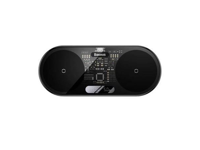 Baseus Dual Qi wireless charger  Digital LED Display 20W