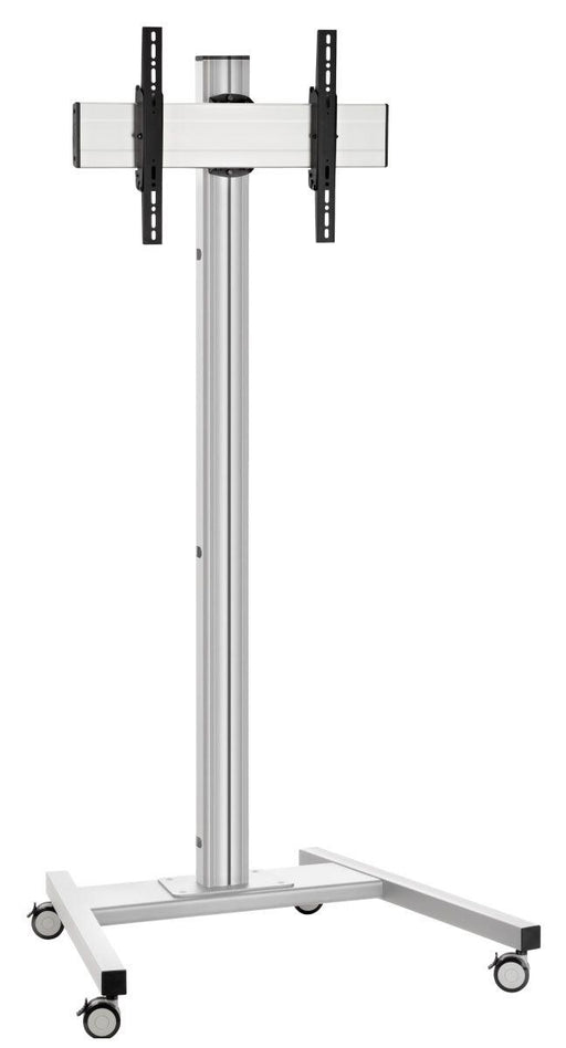 Vogel's T1844S Displaywagen bis 165 cm (65') Profilhöhe 180 cm, max. 80 kg, Vesa max. 400x400, silber-schwarz