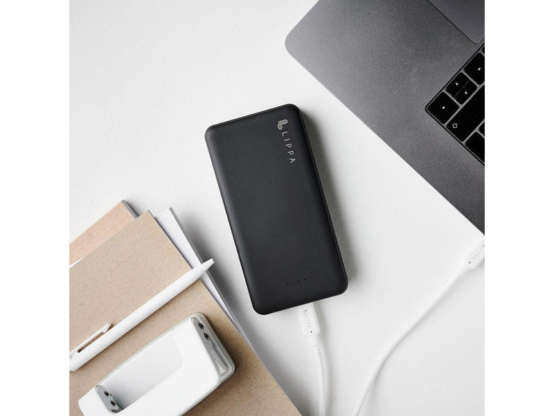 Lippa 20.000 mAh Powerbank 2 x USB-A Output - Black Powerbank (Akku) - schwarz - 20000 Ah