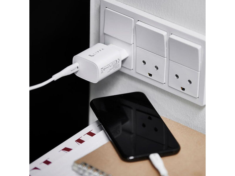 Lippa 20W USB-C PD Wall Charger - White