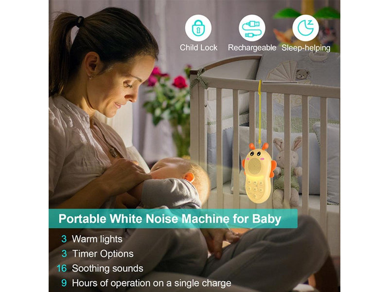 Lippa Bumblebee White Noise & Lamp - Yellow