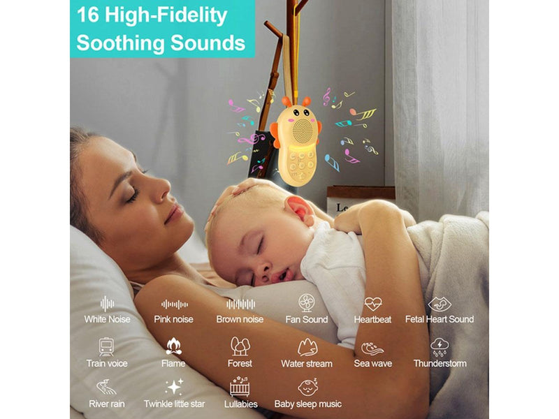 Lippa Bumblebee White Noise & Lamp - Yellow
