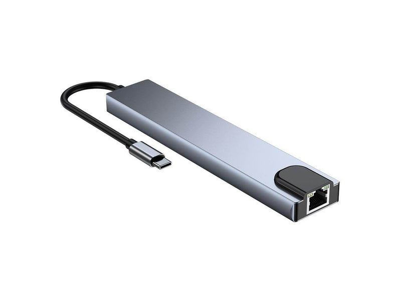 Lippa 8-in-1 87W USB-C PD 4K HDMI & Ethernet Hub USB-Hubs - 8 Anschlüsse