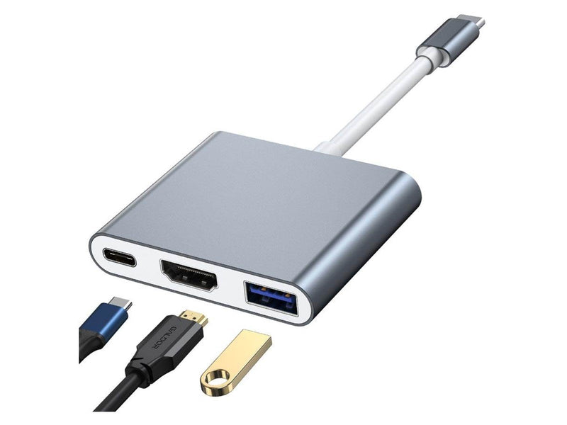 Lippa 3-in-1 87W USB-C PD 4K HDMI Hub USB-Hubs - 3