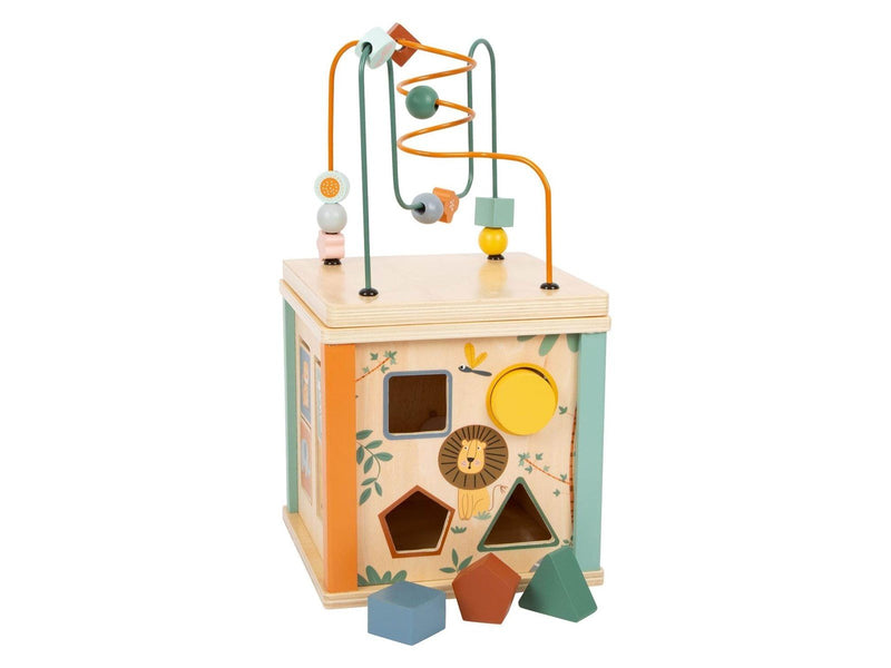 Small Foot - Wooden Activity Cube and Motor Skills Spiral Safari