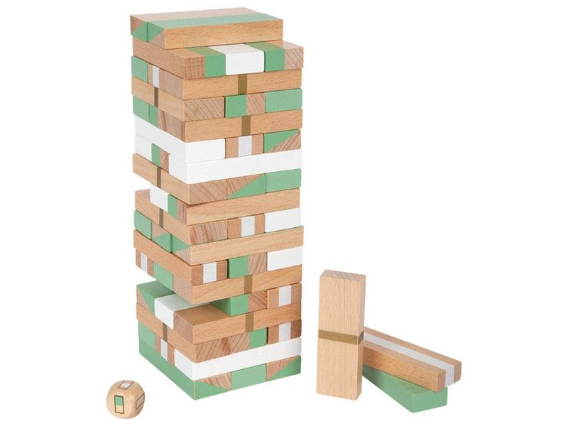 Small Foot - Wooden Wobble Tower Game Gold Edition