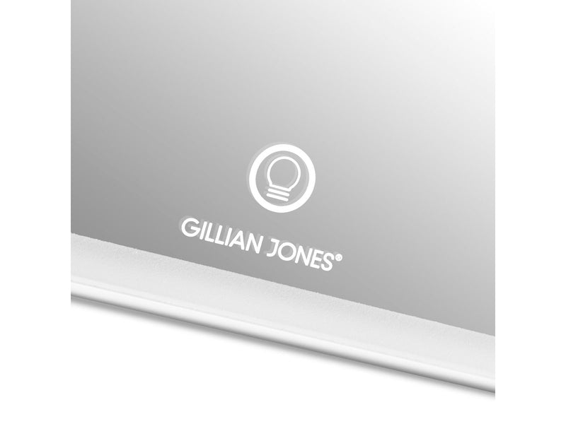 Gillian Jones Tablet Mirror with LED and USB-C - White