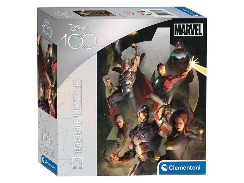 Clementoni Puzzle Disney 100 Years - Avengers 1000st. Boden