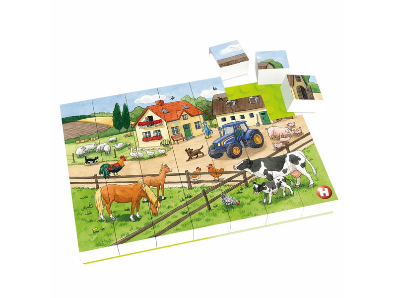 Hubelino Block Puzzle Life on the Farm 35st.